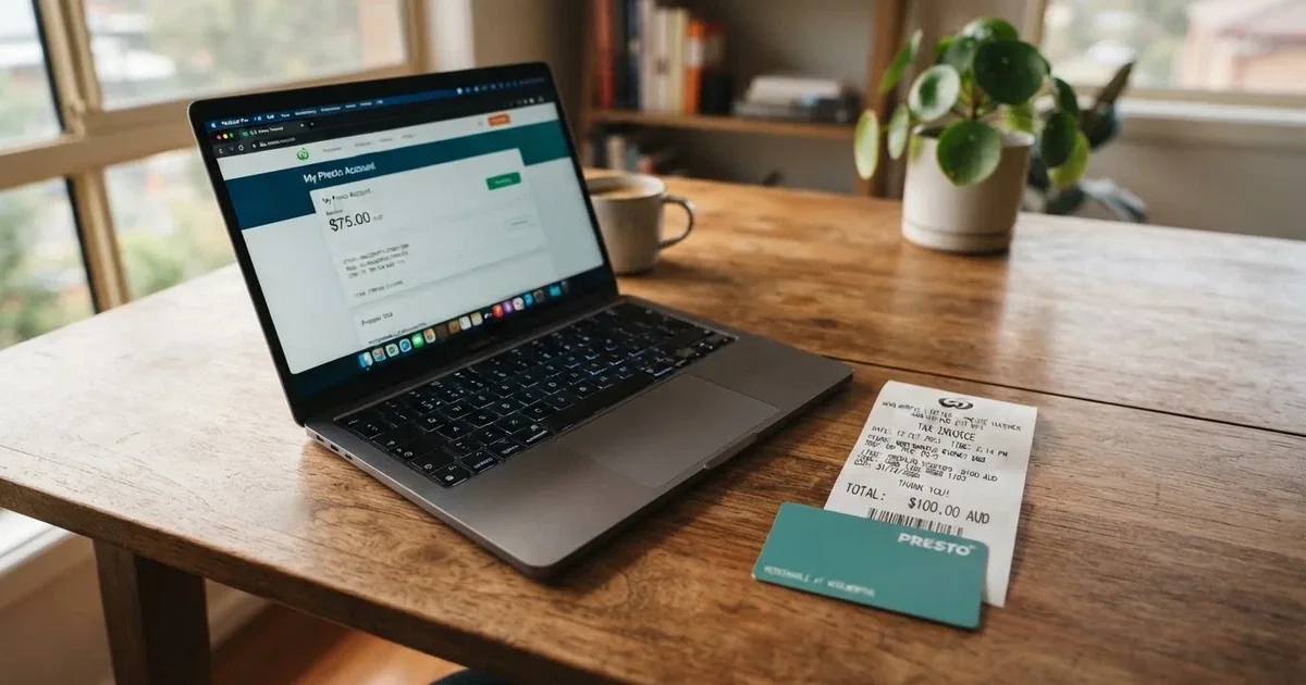 A printed prepaid voucher receipt lying beside a laptop keyboard.